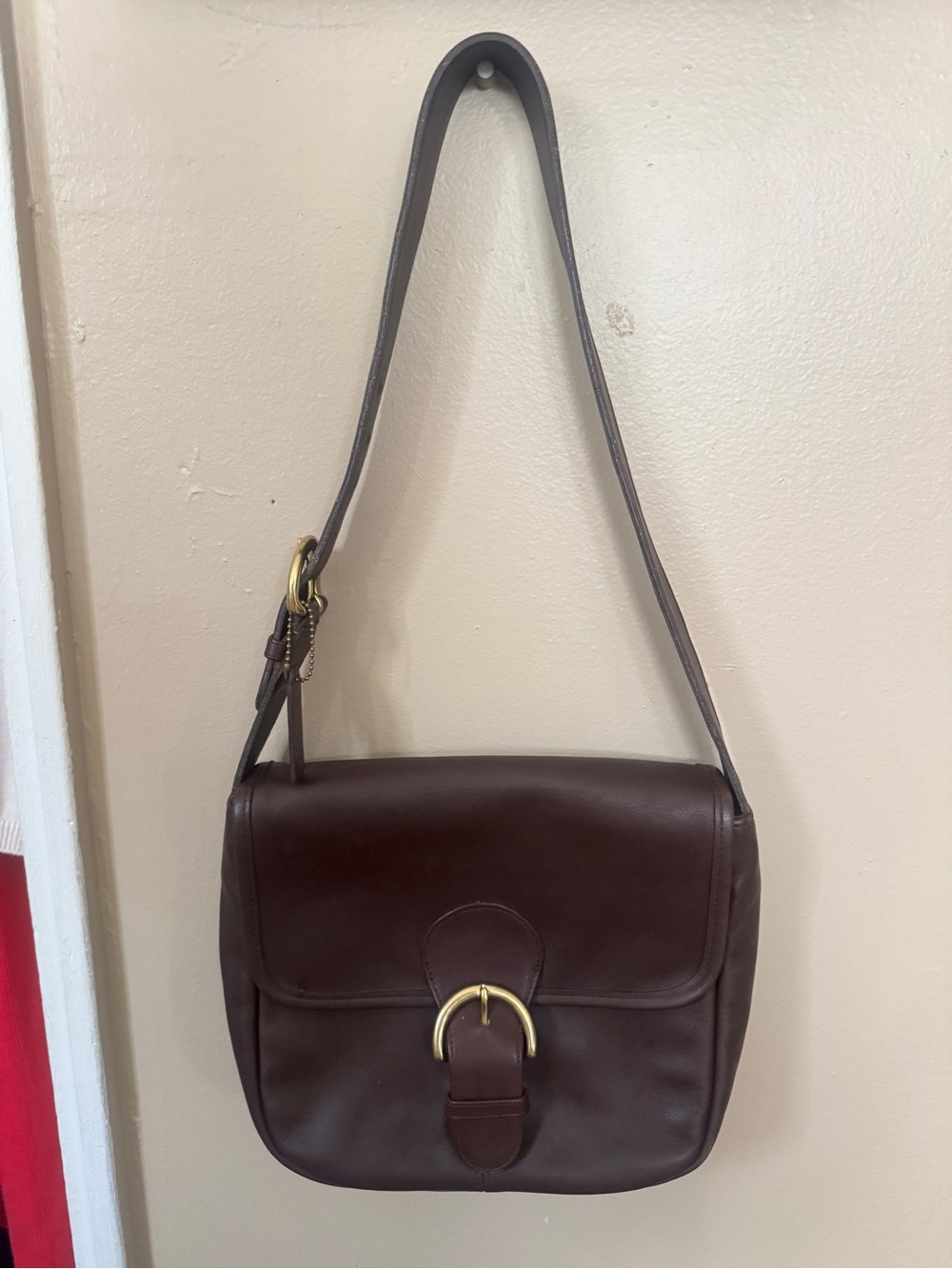 Vintage Coach Soho Bedford flap in Mahogany